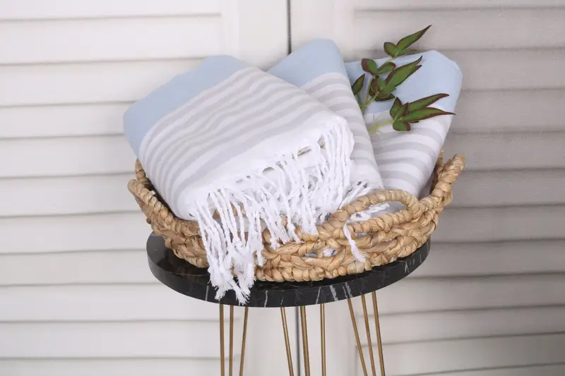 Bachelor Gift, Lightweight Turkish towel, Luxury towel, 70x40 Cotton Striped Towel, Custom Turkish Towel, Handwoven Turkish bath towel, Cotton towel - 5
