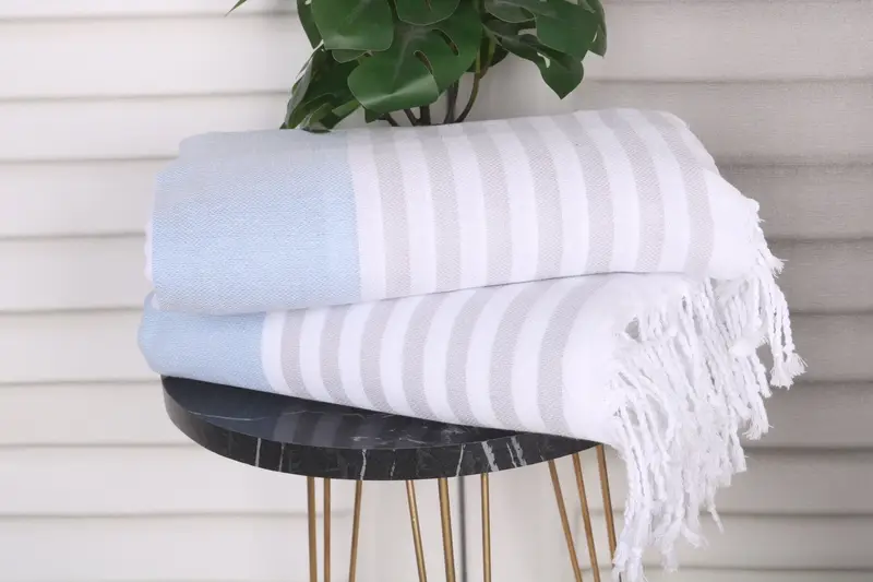 Bachelor Gift, Lightweight Turkish towel, Luxury towel, 70x40 Cotton Striped Towel, Custom Turkish Towel, Handwoven Turkish bath towel, Cotton towel - 3