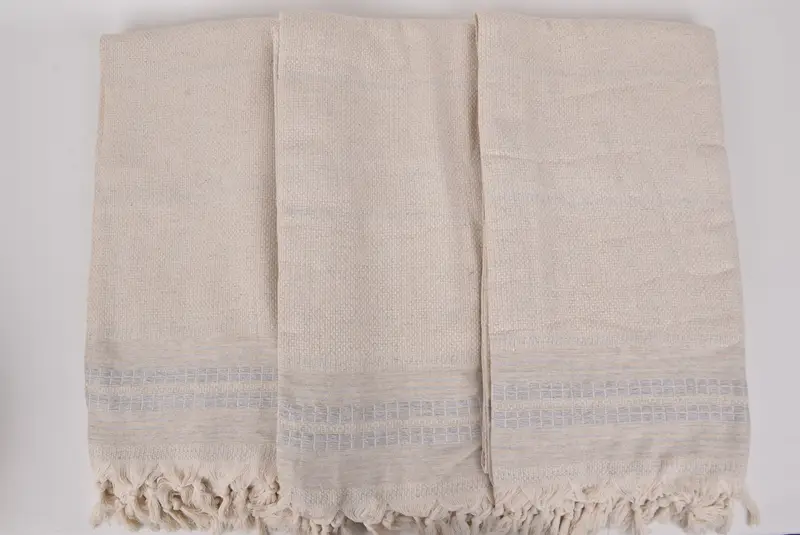 Woven Blanket, Personalized Gifts, Turkish Bedspread, 96x94 Linen Striped Towel, Bachelorette Gifts, Beach Theme Wedding Gift, Cotton Bedspread - 7