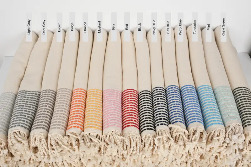 Summer Towel, Quick-Dry Beach Towel, Peshtemal Towel, Sand-Resistant Peshtemal, 70x36 Cotton Striped Towel, Handmade Gift, Absorbent Turkish towel - 1