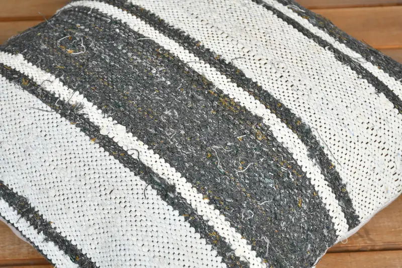 Pillow Sham, Boho Pillow, 16x16 White Cushion Cover, Car Pillow Cover, Antique Pillows, Rustic Cushion Cover, Gift Pillow, Sustainable Pillow Sham - 3