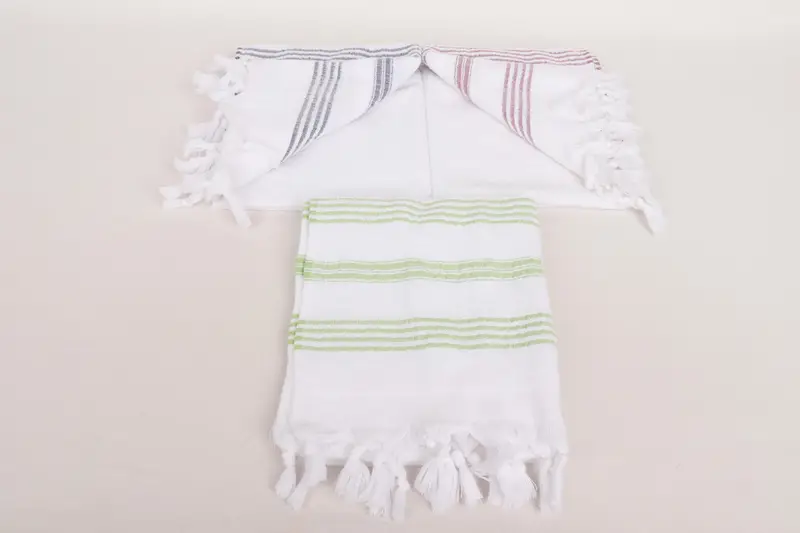 Bridal Party Gifts, Personalized Gifts, Bulk Order Towel, Personalized Gift, 40x18 Cotton Striped Terry Towel, Monogram Kitchen Towel, Organic Towel - 5