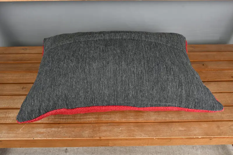 Traditional Pillow Sham, Vintage Kilim Throw Pillow, Cushion, Pillow for Sofa, Knitted Cushion Cover, 16x24 Red Pillow, Throw Kilim Pillow - 5