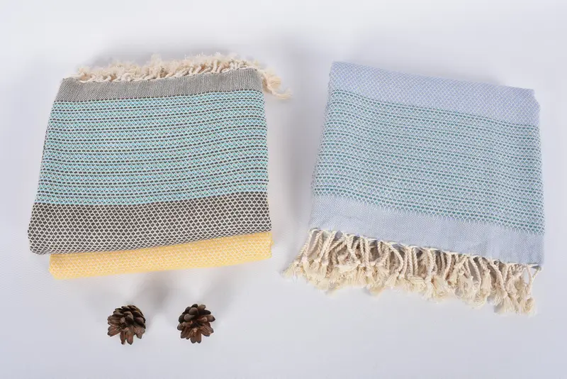 Wedding Gift Ideas, 70x40 Cotton Geometric Towel, Lightweight Turkish towel, Turkish Towel USA, Bath towel, Lightweight Turkish towel for beach - 8