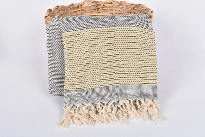 Wedding Gift Ideas, 70x40 Cotton Geometric Towel, Lightweight Turkish towel, Turkish Towel USA, Bath towel, Lightweight Turkish towel for beach - 5