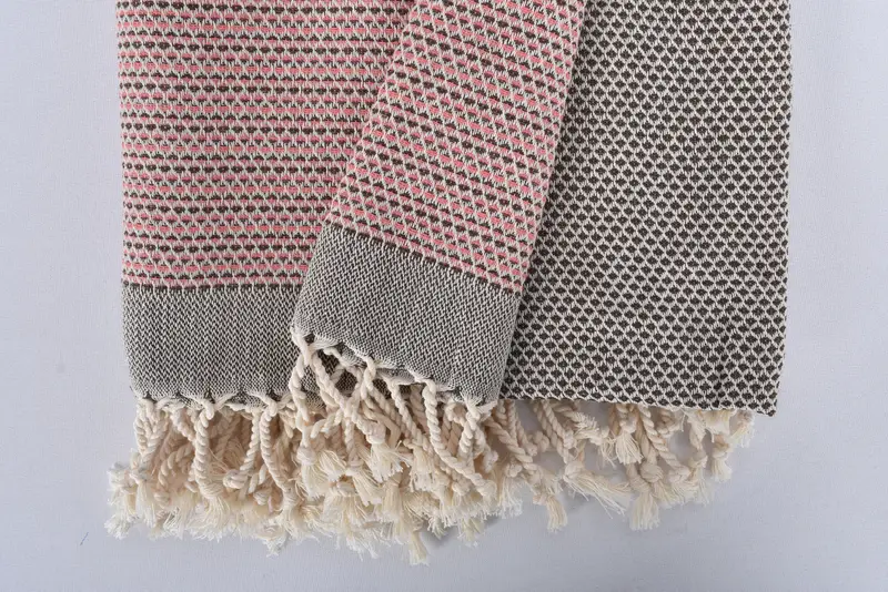 Wedding Gift Ideas, 70x40 Cotton Geometric Towel, Lightweight Turkish towel, Turkish Towel USA, Bath towel, Lightweight Turkish towel for beach - 7