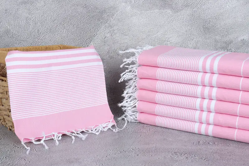 Wedding Gift, Valentines Day Gift For Him, Small Bath Towels, Monogrammed Hand Towel, Bachelorette Party Items, 40x24 Cotton Striped Towel - 3