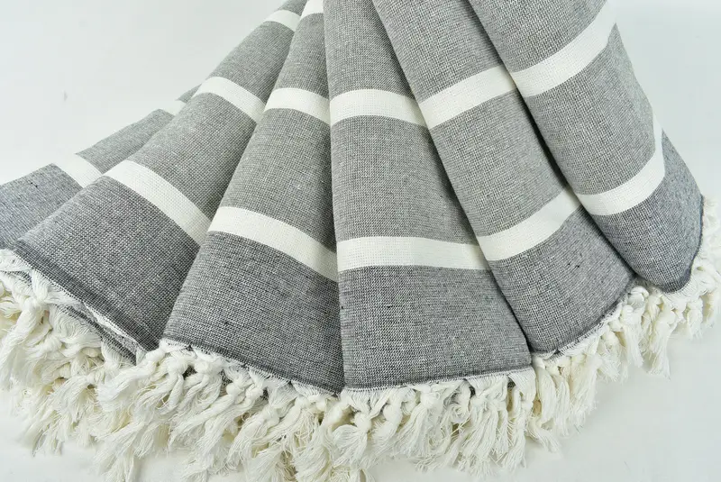Organic towel, 64x40 Cotton Striped Towel, Best Friend Wedding Gift, Holiday Towel, Wedding Gift, Wedding Gifts Towel, Wedding Day Gift For Bride - 4
