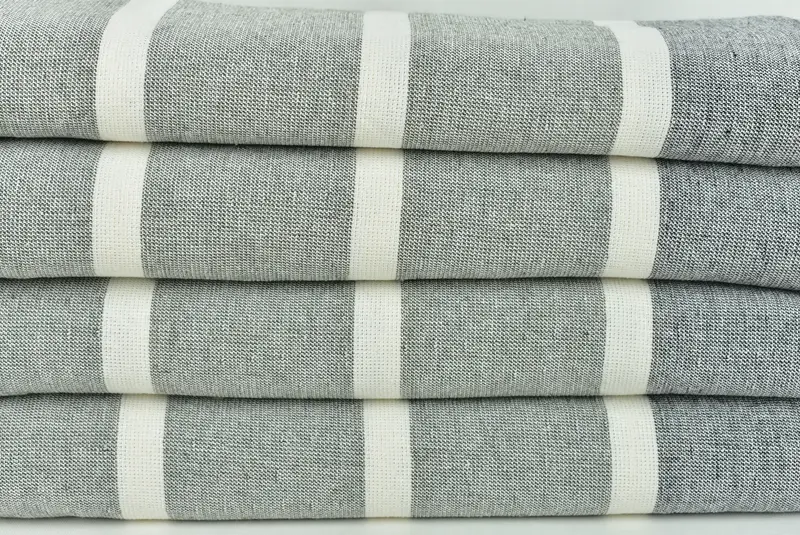 Organic towel, 64x40 Cotton Striped Towel, Best Friend Wedding Gift, Holiday Towel, Wedding Gift, Wedding Gifts Towel, Wedding Day Gift For Bride - 2