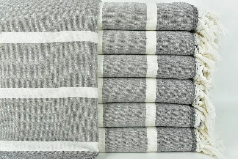 Organic towel, 64x40 Cotton Striped Towel, Best Friend Wedding Gift, Holiday Towel, Wedding Gift, Wedding Gifts Towel, Wedding Day Gift For Bride - 1