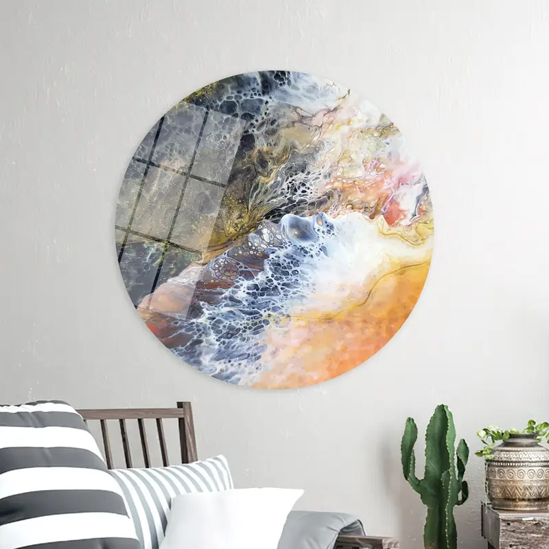 Elegant Modern Marble Canvas: Abstract Luxury Art Print