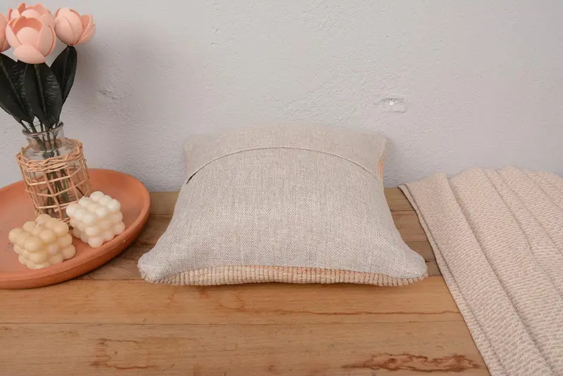 Pillow Cover, Kilim Pillow, Customized Pillow Cover, Bench Cushion, Interior Designer Pillow, 14x14 Orange Cushion Case, Vintage Kilim Throw Pillow - 6