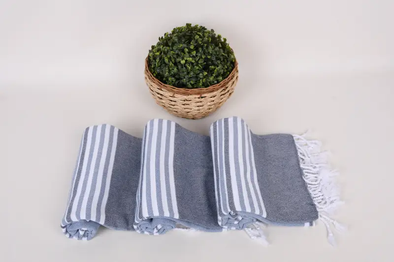 68x40 Cotton Striped Towel, Embroidered Towel, Custom Turkish Towel, Gift For The Home Decor, Handmade Gift, Valentines Day Gift Idea, Travel towel - 8