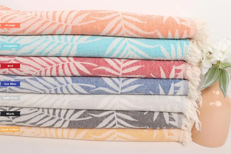 Custom Name Towel, 64x40 Cotton Floral Patterned Towel, Home Decor Towel, Custom Beach Towel, Turkish hand towel, Beach Towel Bulk, Organic towel - 2
