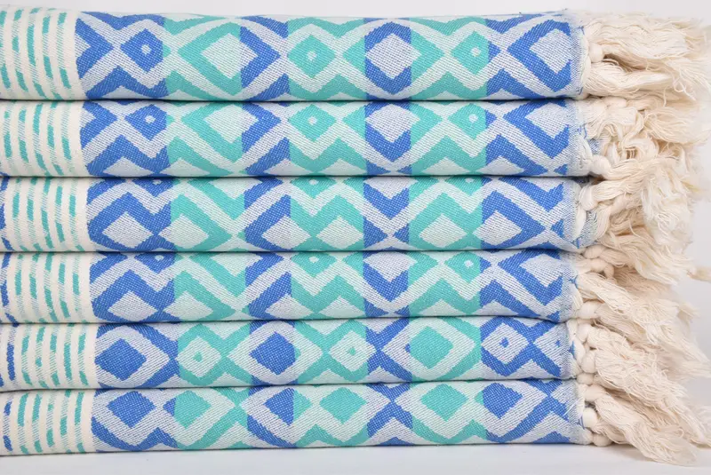 Organic Cotton Towel, Gift For Him, Family Gift, Gym Towel, Valentines Day Gift For Her, Peshtemal Towel, 70x40 Cotton Diamond Towel, Fouta towel - 2