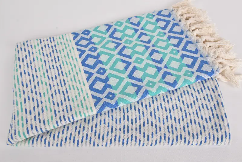 Organic Cotton Towel, Gift For Him, Family Gift, Gym Towel, Valentines Day Gift For Her, Peshtemal Towel, 70x40 Cotton Diamond Towel, Fouta towel - 4
