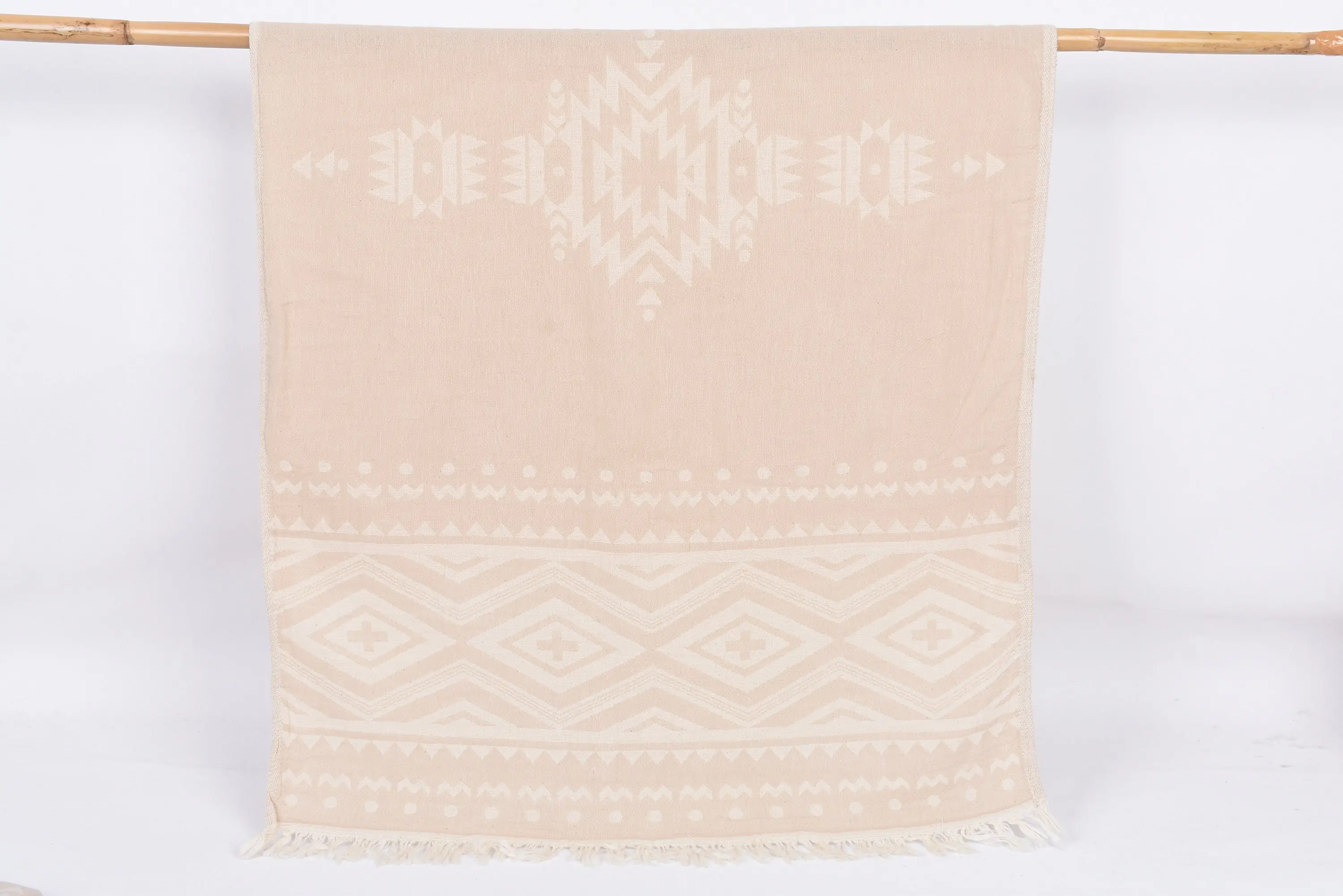 Monogram Kitchen Towel Personalized Beige, 40x24 Inches - 1