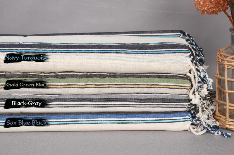 36x20 Cotton Striped Towel, Custom Name Towel, Personalized Dish Towel, Custom Hand Towel, Turkish Tea Towel, Valentines Day Gift For Him - 1