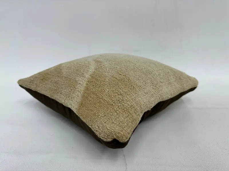 Vintage Kilim Pillow, 12x12 Beige Cushion, Square Throw Pillow Case, Gift Pillow, Sofa Cushion, Aesthetic Cushion, Kilim Cushion Sham, Cushion Cover - 6