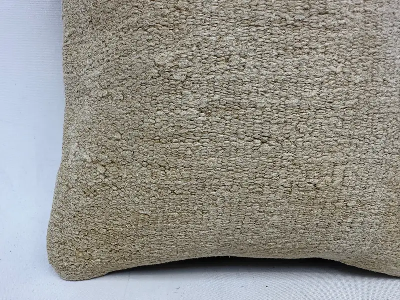 Vintage Kilim Pillow, 12x12 Beige Cushion, Square Throw Pillow Case, Gift Pillow, Sofa Cushion, Aesthetic Cushion, Kilim Cushion Sham, Cushion Cover - 2