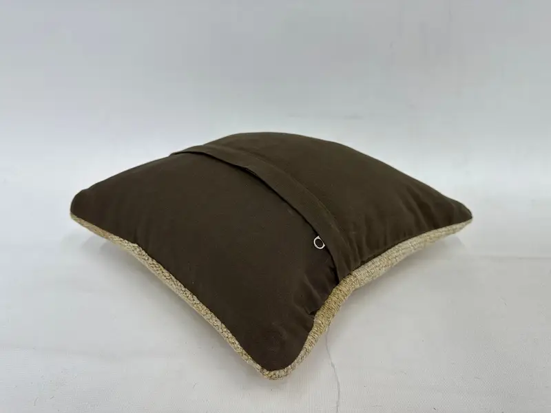 Vintage Kilim Pillow, 12x12 Beige Cushion, Square Throw Pillow Case, Gift Pillow, Sofa Cushion, Aesthetic Cushion, Kilim Cushion Sham, Cushion Cover - 7