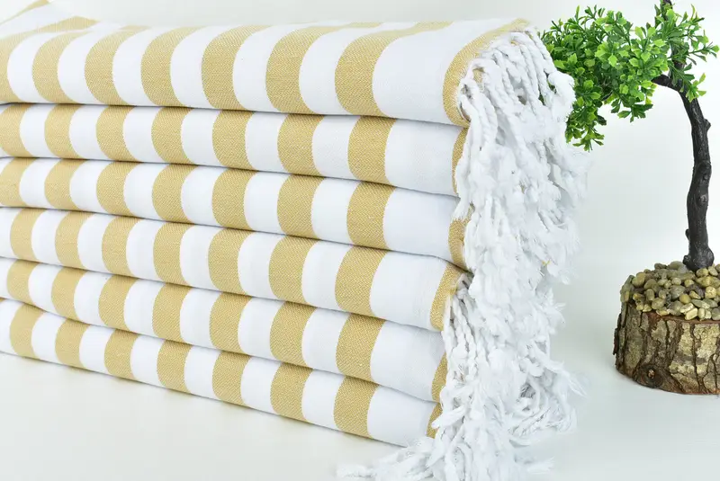 Best Beach Towel, 68x36 Cotton Striped Towel, Valentines Day Gift For Him, Personalized Towel, Bridal Shower Favors, Scarf Towel, Best Wedding Gift - 3