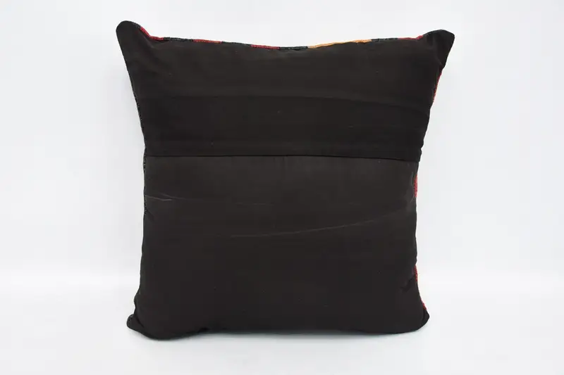 Turkish Pillow, Pillow Cover, Pillow for Couch, Cotton Cushion Cover, Pillow for Sofa, Outdoor Throw Pillow Sham, 24x24 Red Pillow Case - 6