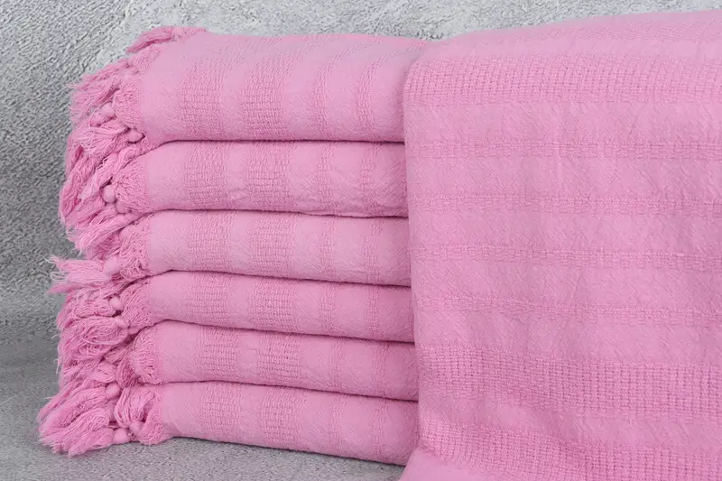 Toalla personalizada, regalo para ella, regalo de la dama de honor, 68x36 toalla a rayas lavadas de algodón, regalos de despedida de boda de México, regalo de boda personalizado - 1