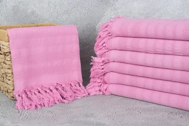 Toalla personalizada, regalo para ella, regalo de la dama de honor, 68x36 toalla a rayas lavadas de algodón, regalos de despedida de boda de México, regalo de boda personalizado - 3