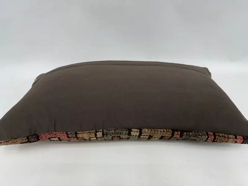 Pillow Sham, Meditation Cushion, 12x24 Brown Pillow Sham, Aztec Pillow Cover, Pillow for Couch, Home Decor Pillow, Throw Kilim Pillow - 7