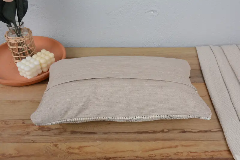 Türk Yastığı, 12x20 Bej Yastık Örtüsü, Kanepe Yastığı, Bir Kibar Yastık Örtüsü, Yastık Kılıfı, Antik Yastıklar, Ev Dekoru Yastığı - 6