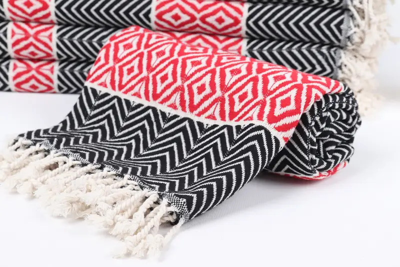 Monogram Beach Towel, Beach Towel Monogram, 70x40 Cotton Chevron Towel, Home Decor Gifts, Customized Turkish Towel, Gift Towel, Turkish bath towel - 4