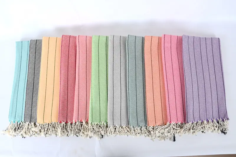 Bridal Shower Gift, Bachelor Bachelorette Party Favors, Monogrammed Beach Towel, Best Wedding Gift, Gift For Coworker, 68x38 Cotton Diamond Towel - 3