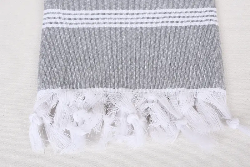 Summer Towel, House Warming Gift, 70x30 Cotton Striped Towel, Custom Gift, Soft towel, Luxury Turkish peshtemal beach towel, Bridesmaid Gifts - 3