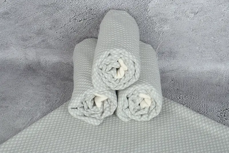 Bridal Gifts, Bridesmaid Gift, Quick-Dry Beach Towel, Lightweight towel, Quick-drying cotton Turkish beach towel, 68x36 Cotton Geometric Towel - 7