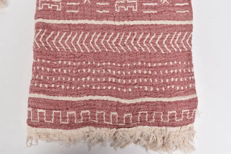 Gift For Best Friend, Bridesmaid Gifts, Decorative Bedspread, Wedding Favors, 76x56 Cotton Kilim Design Towel, Aesthetic Blanket, Personalized Gifts - 6