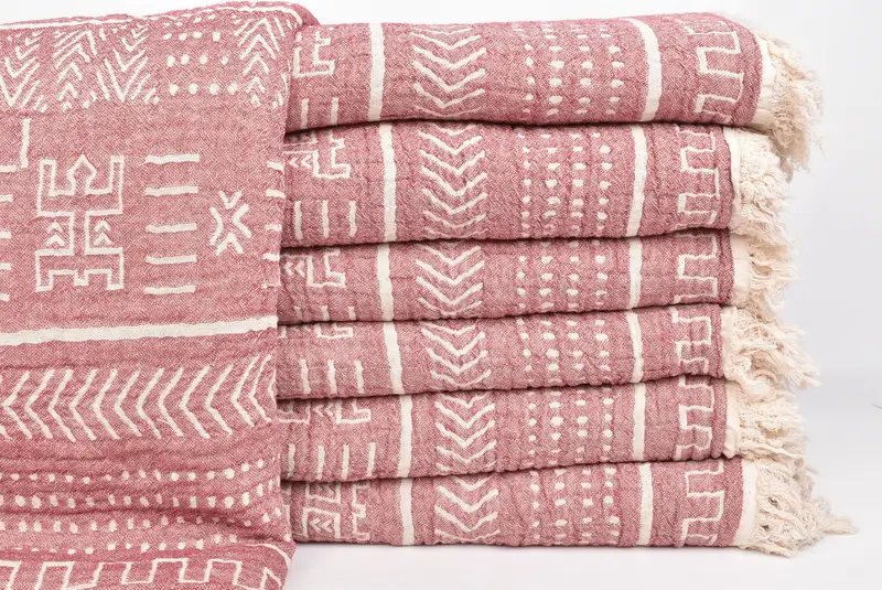 Gift For Best Friend, Bridesmaid Gifts, Decorative Bedspread, Wedding Favors, 76x56 Cotton Kilim Design Towel, Aesthetic Blanket, Personalized Gifts - 3