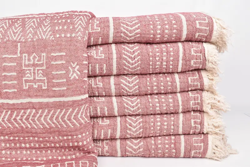 Gift For Best Friend, Bridesmaid Gifts, Decorative Bedspread, Wedding Favors, 76x56 Cotton Kilim Design Towel, Aesthetic Blanket, Personalized Gifts - 2