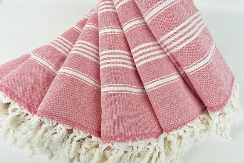 Monogrammed Beach Towel, Bachelorette Party Favors, Cotton towel, Peshtemal Towel, 70x40 Cotton Striped Towel, Embroidery Towels, Spa Gift Towel - 4