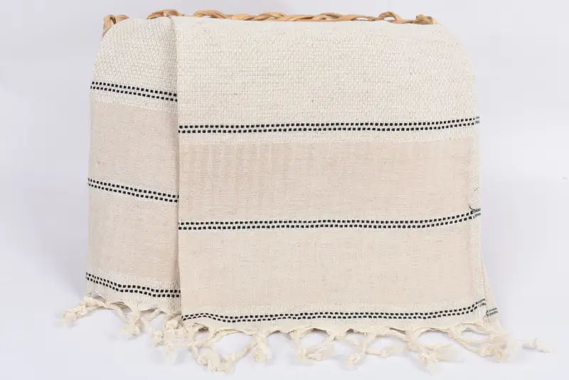 Boyfriend Gift, 40x20 Linen Striped Towel, Custom Hand Towel, Monogram Kitchen Towel, Small Bath Towels, Turkish Towel, Gift For Her, Bachelor Towel - 5