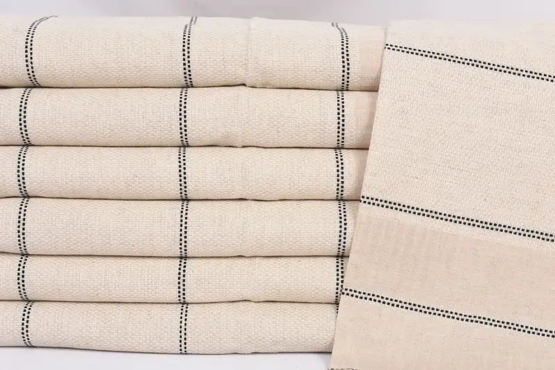 Boyfriend Gift, 40x20 Linen Striped Towel, Custom Hand Towel, Monogram Kitchen Towel, Small Bath Towels, Turkish Towel, Gift For Her, Bachelor Towel - 2