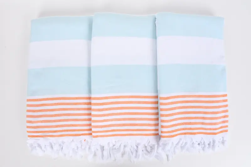 Quick-Dry Beach Towel, Organic towel, Halloween Bachelorette Party Favors, 68x36 Cotton Striped Terry Towel, Valentines Gift, Embroidered Towel - 7