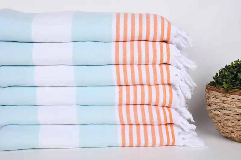 Quick-Dry Beach Towel, Organic towel, Halloween Bachelorette Party Favors, 68x36 Cotton Striped Terry Towel, Valentines Gift, Embroidered Towel - 2