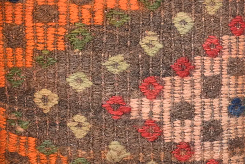 Accent Cushion Cover, Kilim Pillow, Turkish Pillow, Luxury Cushion Cover, 14x14 Orange Pillow Sham, Cushion, Boho Pillow - 3