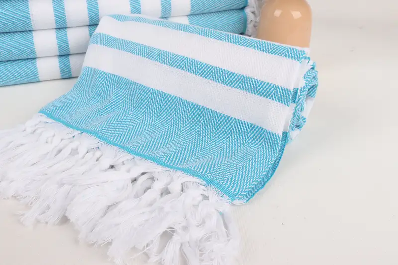 Turkish beach towel with fringe, Bachelorette Party Favors, Best Friend Gift, 68x36 Cotton Chevron Towel, Wedding Shower Gift, Monogram Beach Towel - 4