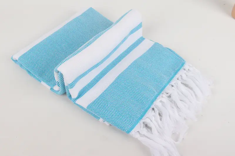 Turkish beach towel with fringe, Bachelorette Party Favors, Best Friend Gift, 68x36 Cotton Chevron Towel, Wedding Shower Gift, Monogram Beach Towel - 6