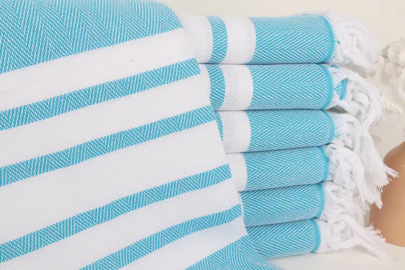 Turkish beach towel with fringe, Bachelorette Party Favors, Best Friend Gift, 68x36 Cotton Chevron Towel, Wedding Shower Gift, Monogram Beach Towel - 1