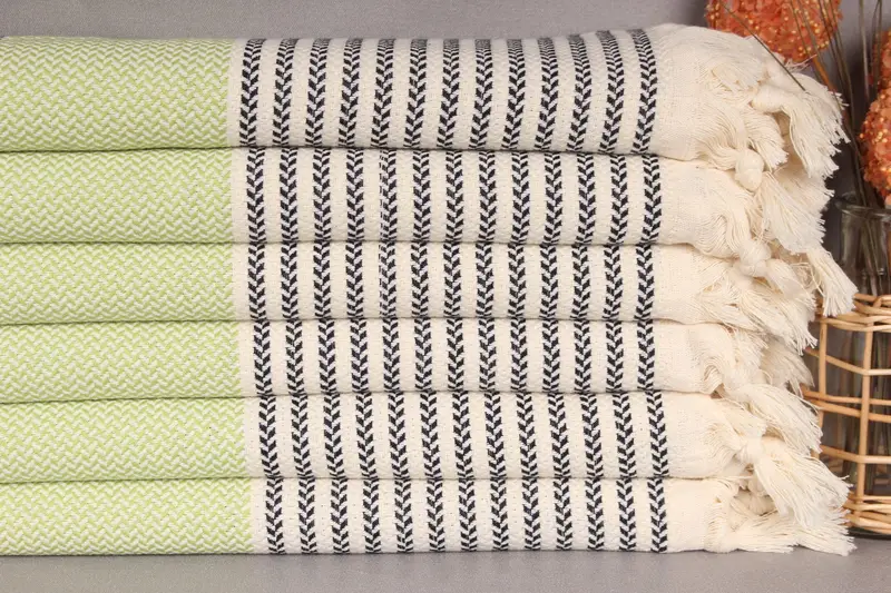Custom Towel, Spa Gift Towel, Soft towel, Wedding Favors, Bachelorette Party Gifts For Bride, Bridesmaid Towel, Spa Gift, 70x40 Cotton Striped Towel - 2