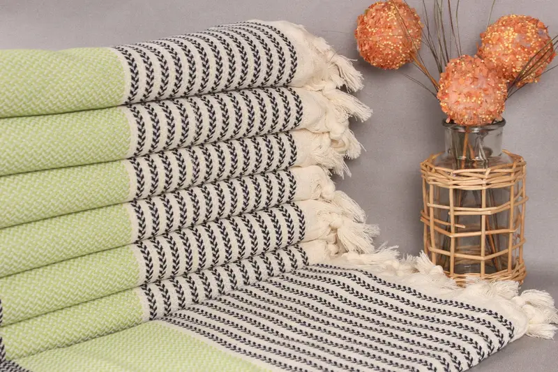 Custom Towel, Spa Gift Towel, Soft towel, Wedding Favors, Bachelorette Party Gifts For Bride, Bridesmaid Towel, Spa Gift, 70x40 Cotton Striped Towel - 1