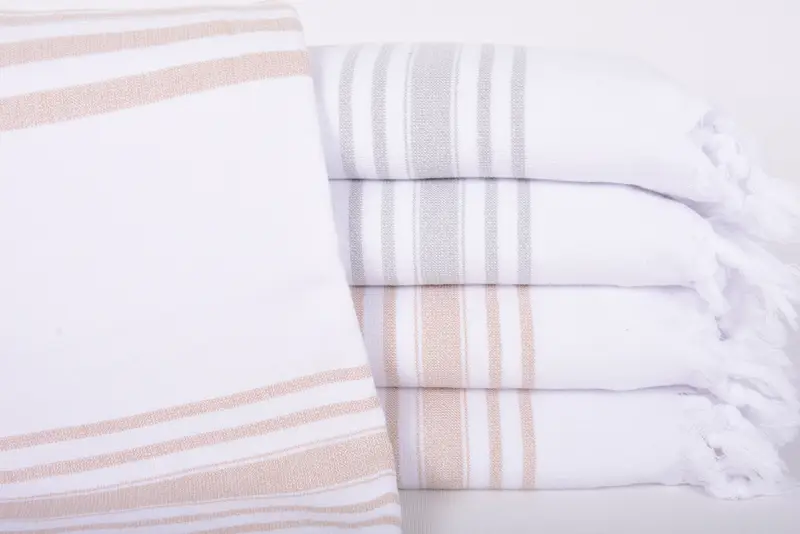Organic cotton peshtemal for spa and beach, Spa Gift, Beach towel, Bath towel, Quick-dry towel, Embroidery Towel, 70x36 Cotton Striped Terry Towel
